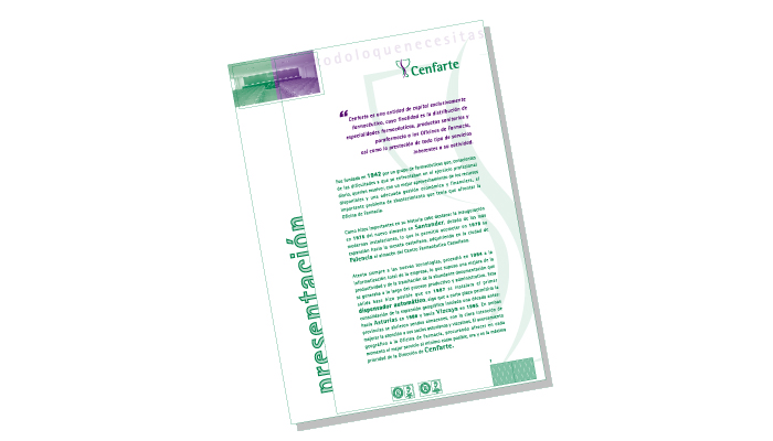 Cenfarte - Dossier de presentación